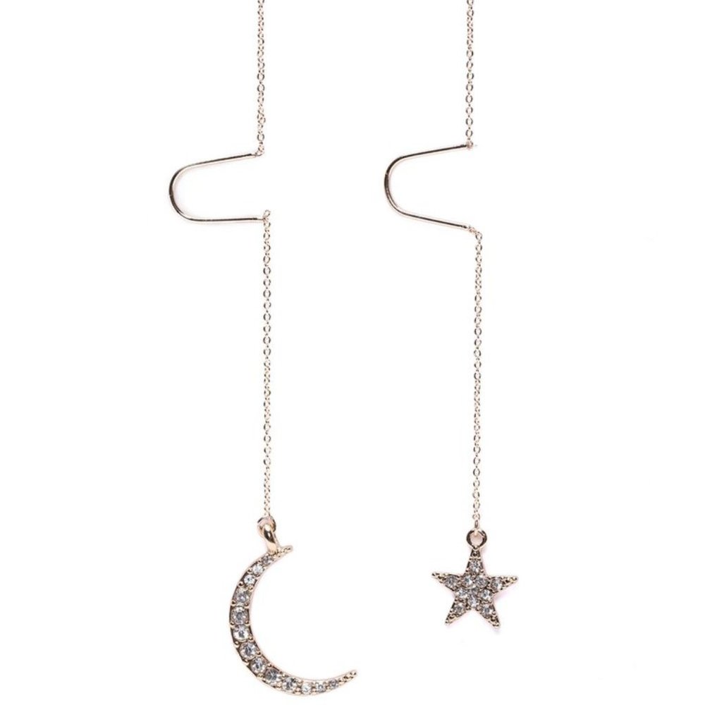 Midnight Sky Asymmetrical Earrings